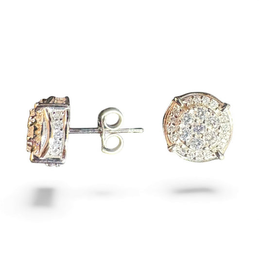 Sterling Silver Stud Earring CZ Stone ECZ9004