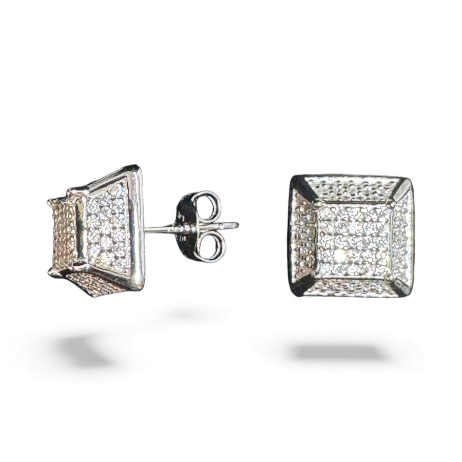 Sterling Silver Stud Earring CZ Stone ECZ9006