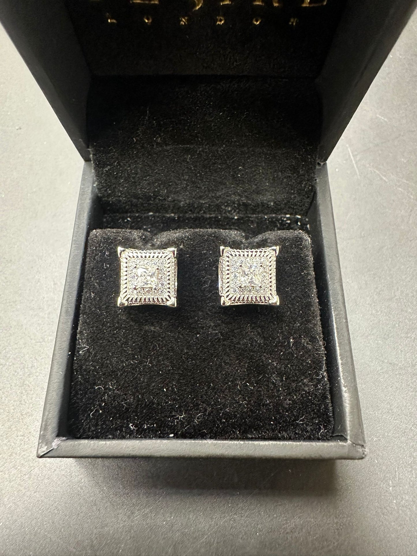 Sterling Silver Stud Earring CZ Stone ECZ9008