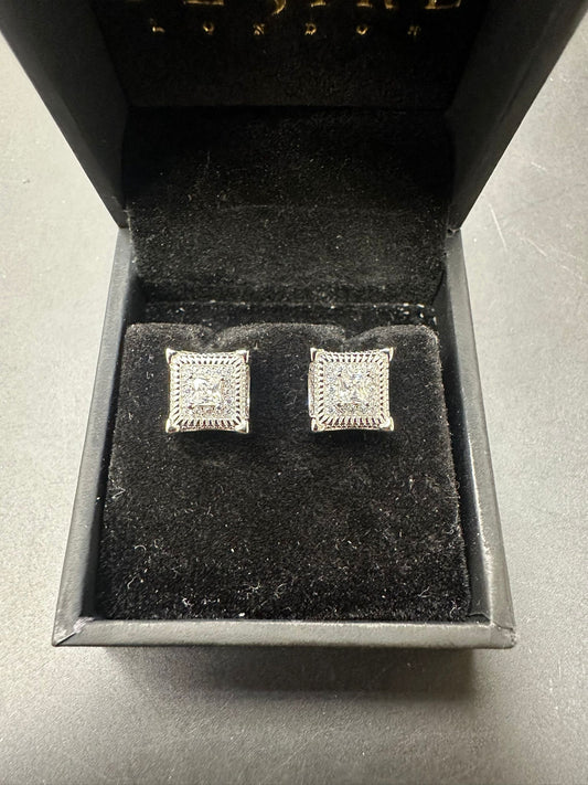 Sterling Silver Stud Earring CZ Stone ECZ9008
