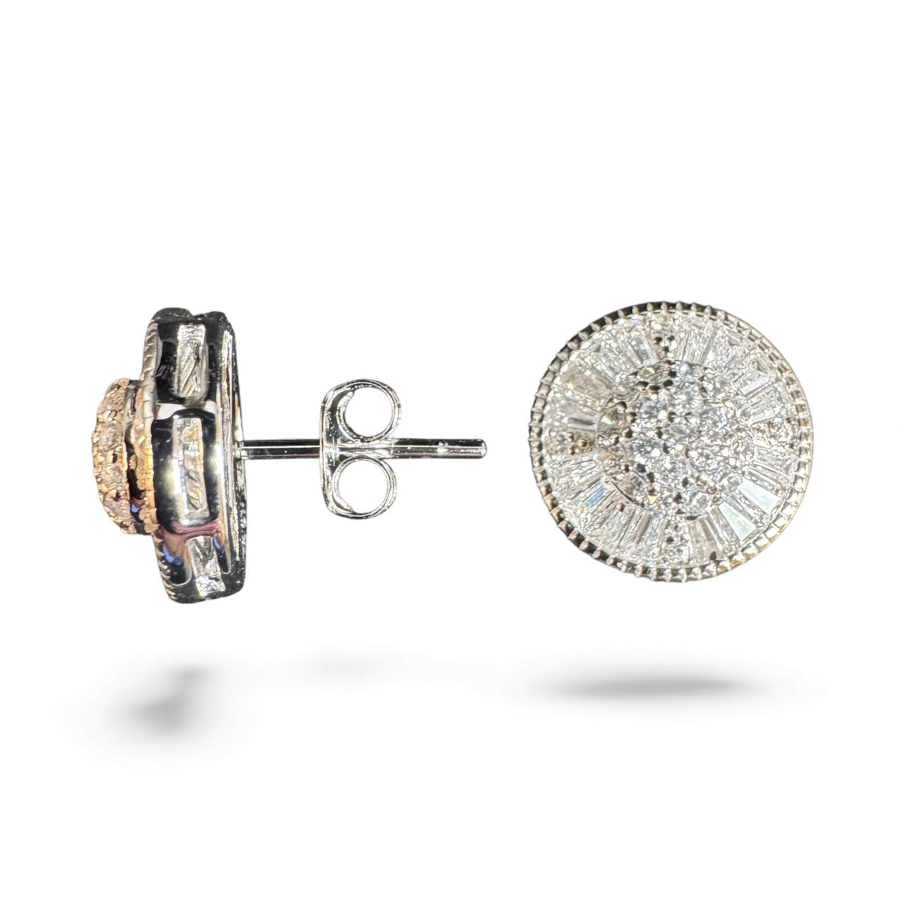 Sterling Silver Stud Earring CZ Stone ECZ9009