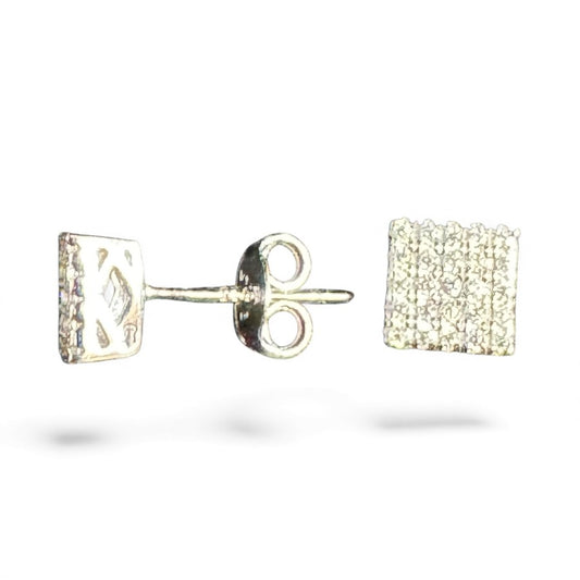 Sterling Silver Stud Earring CZ Stone ECZ9018X