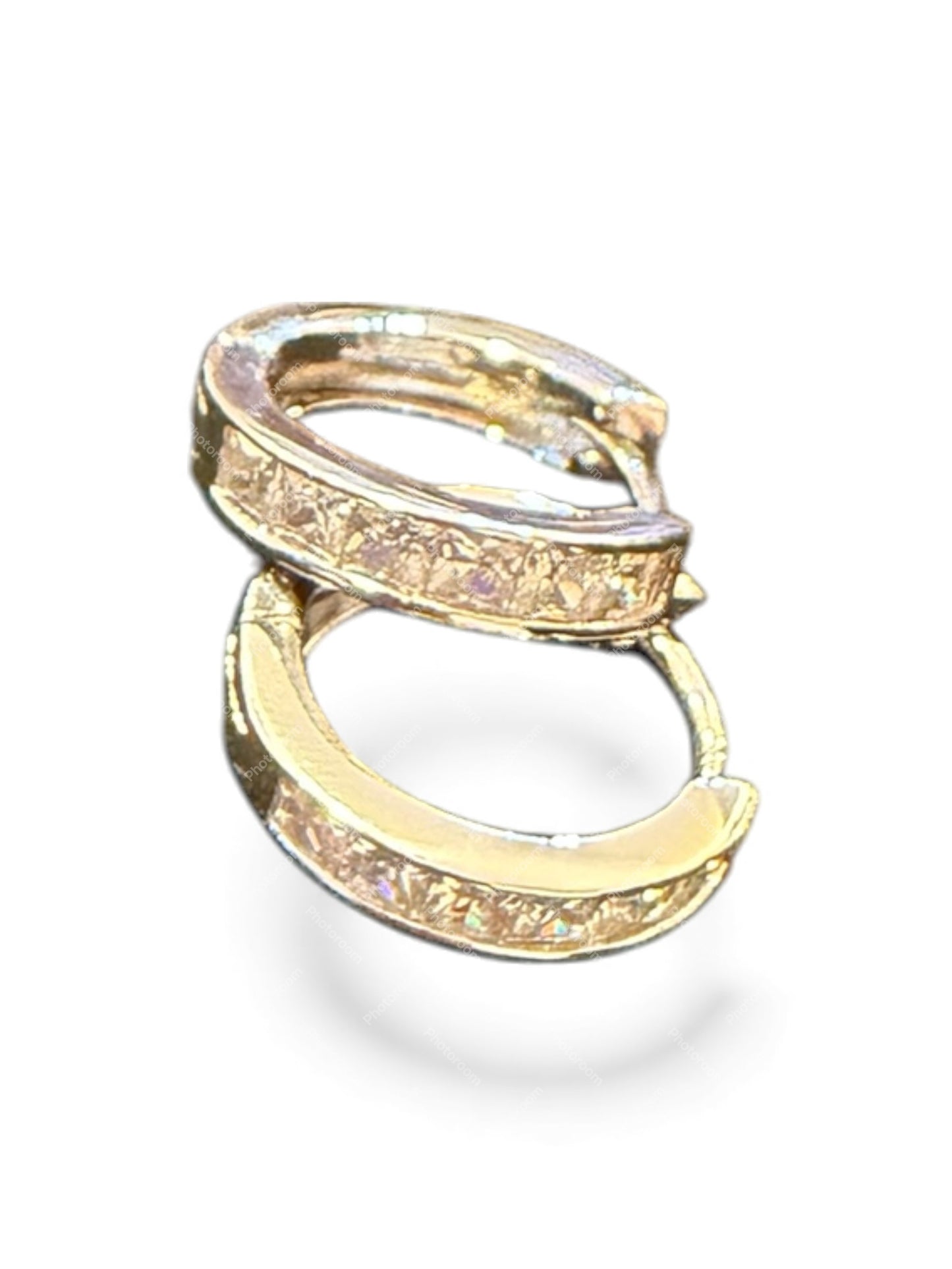 Sterling Silver Round Earring CZ Stone ECZ9018Y