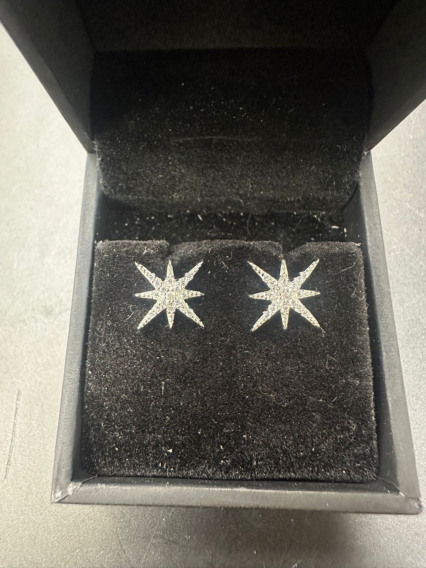 Sterling Silver Stud Earring CZ Stone ECZ9505