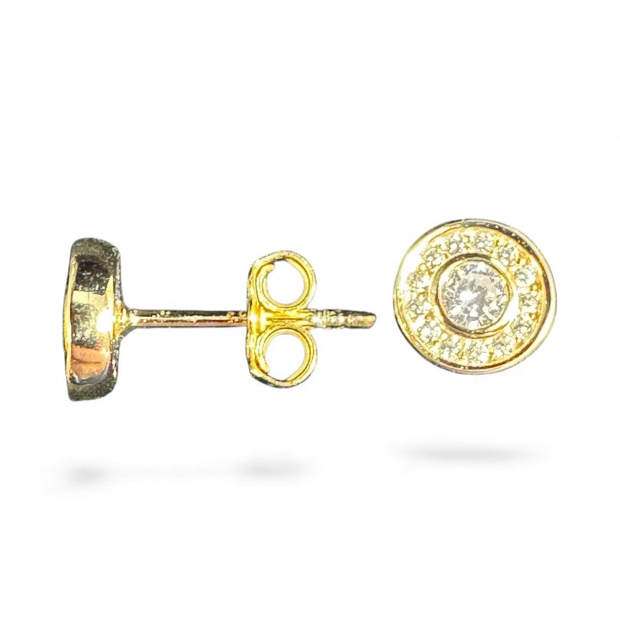 Sterling Silver Stud Earring CZ Stone ECZ9506