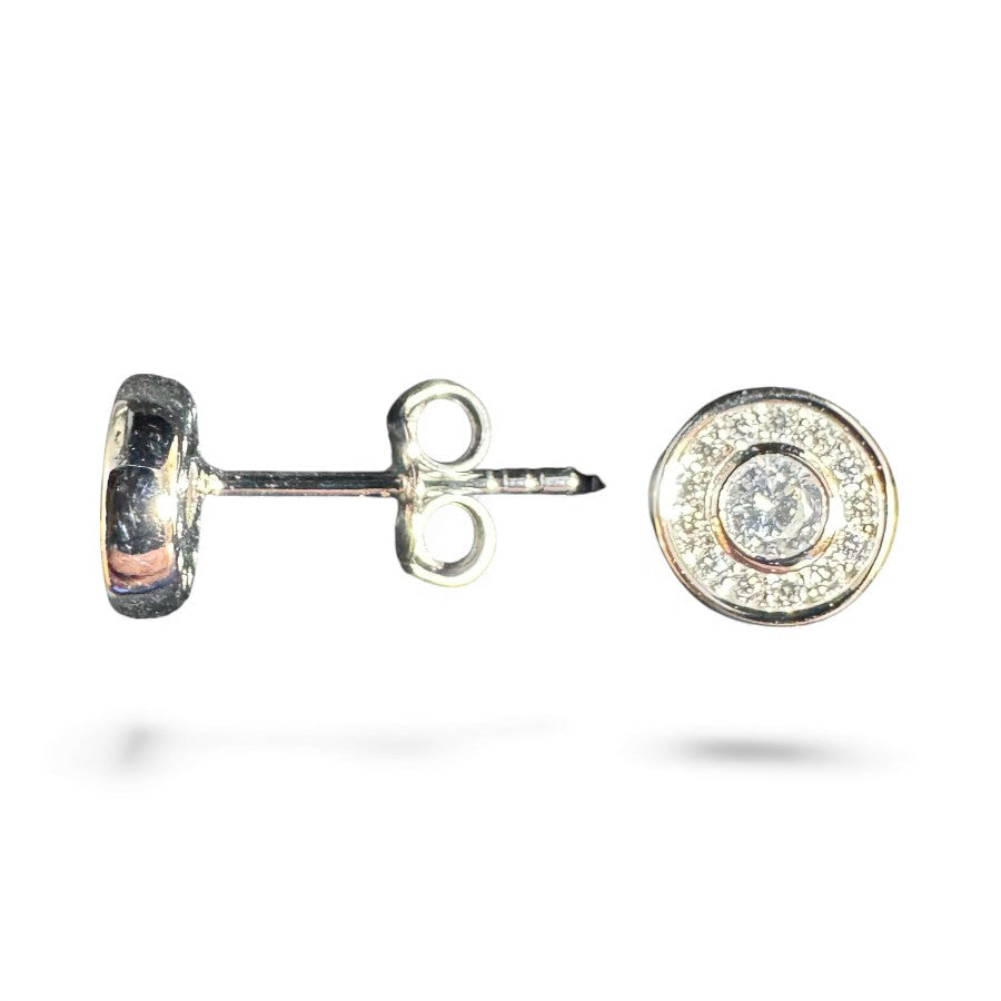 Sterling Silver Stud Earring CZ Stone ECZ9506