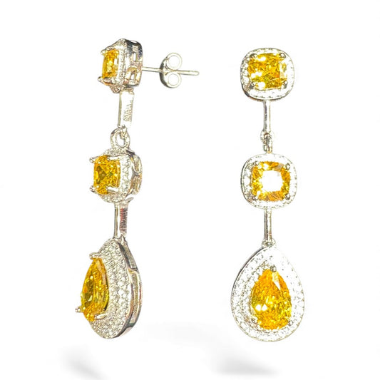 Sterling Silver Earring CZ Stone ECZ9550