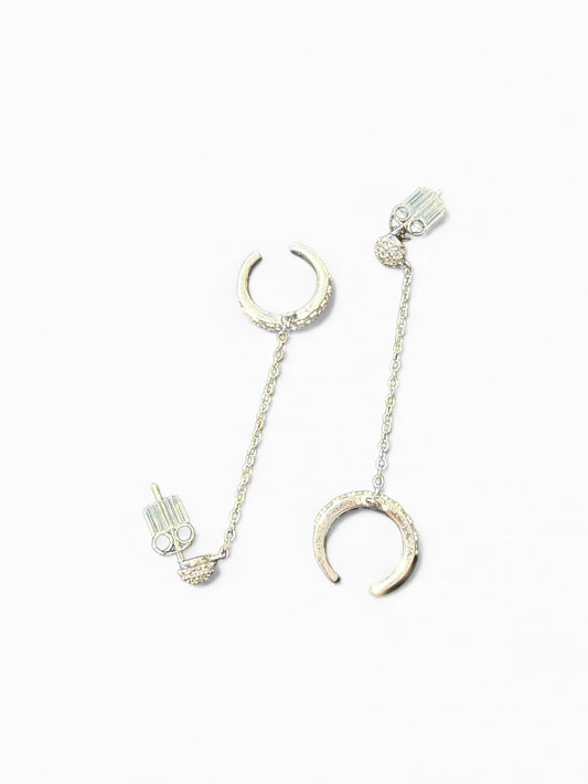 Sterling Silver Drop Earring CZ Stone ECZ9553