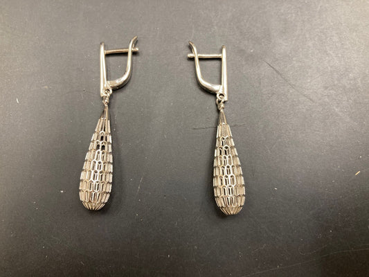 Sterling Silver Mesh Drop Earring  ECZ9560