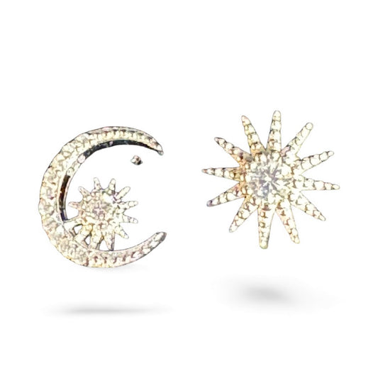 Sterling Silver Stud Earring CZ Stone ECZ9701