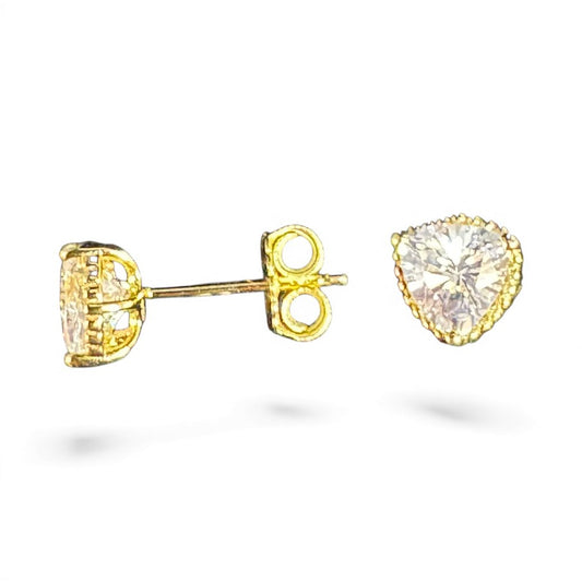 Sterling Silver Stud Earring CZ Stone ECZ9812