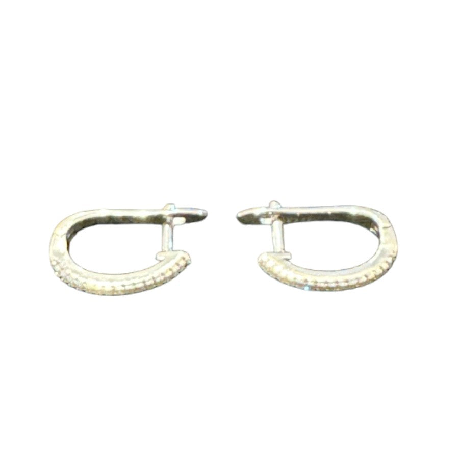 Sterling Silver Round Earring CZ Stone ECZ9835