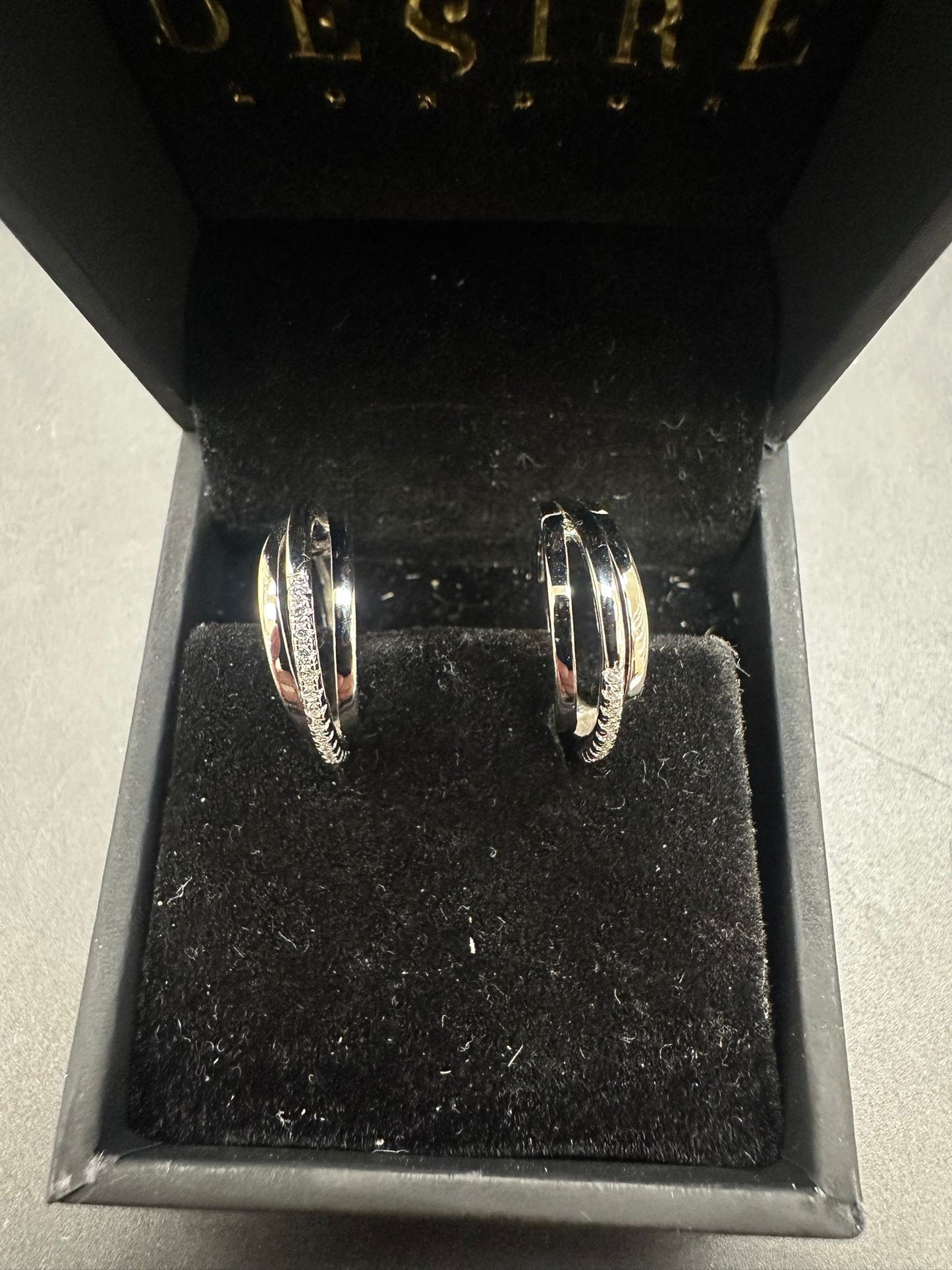 Sterling Silver Round Earring ECZ9838