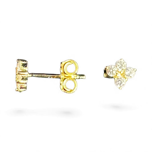 Sterling Silver Stud Earring CZ Stone ECZ9900