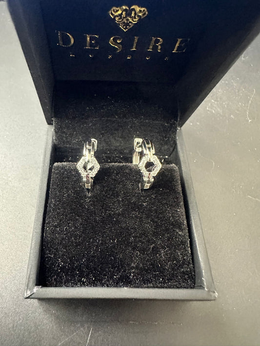 Sterling Silver Earring CZ Stone ECZ9902