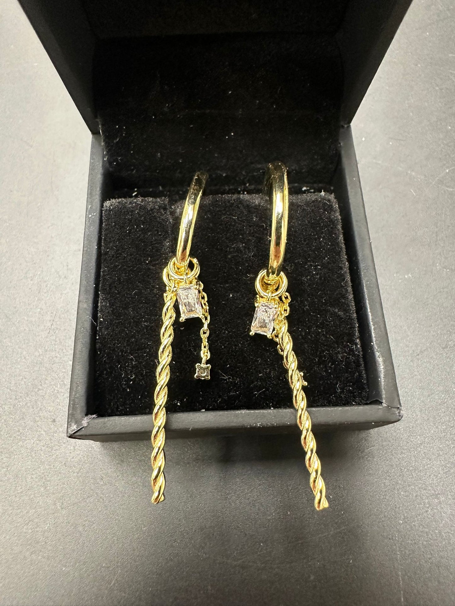 Sterling Silver Drop Earring CZ Stone ECZ9913