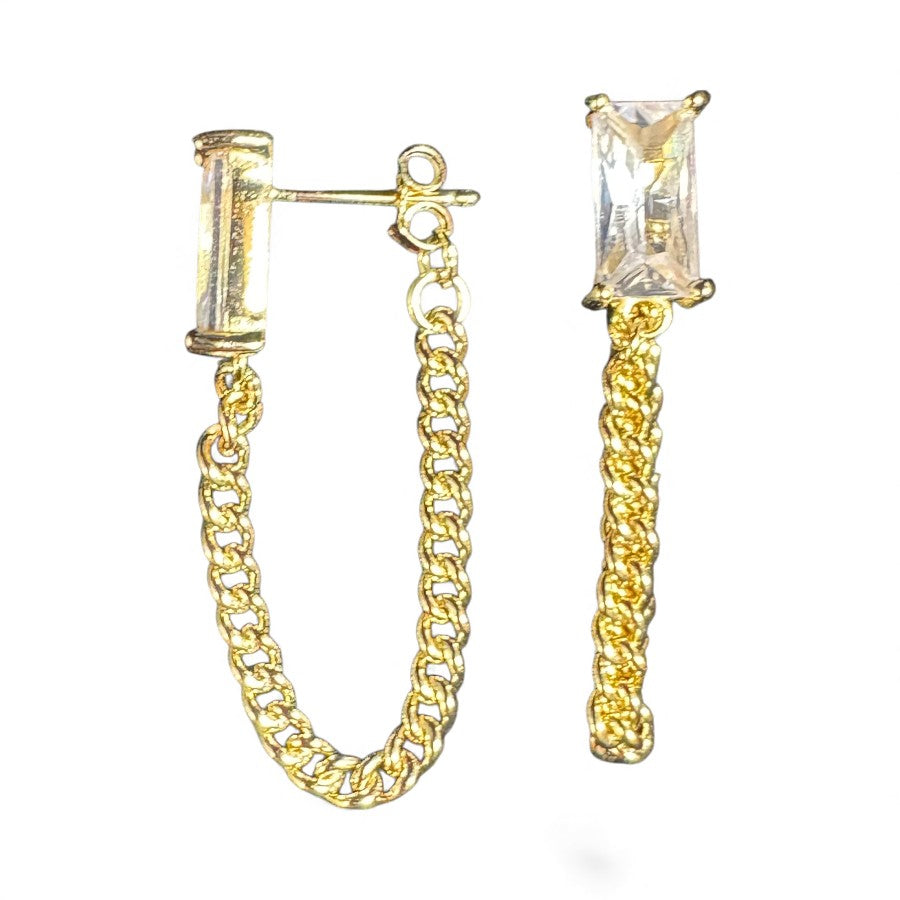 Sterling Silver Stud Earring CZ Stone ECZ9950