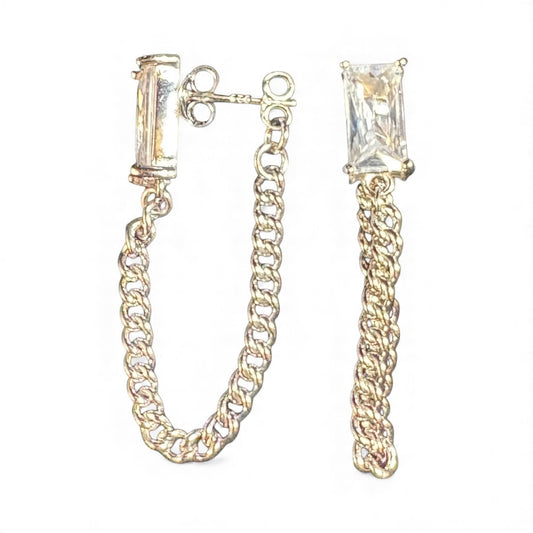 Sterling Silver Stud Earring CZ Stone ECZ9950