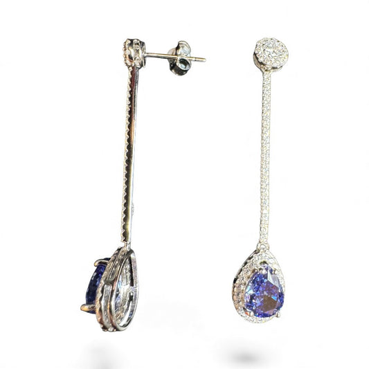 Sterling Silver Earring CZ Stone ECZA800