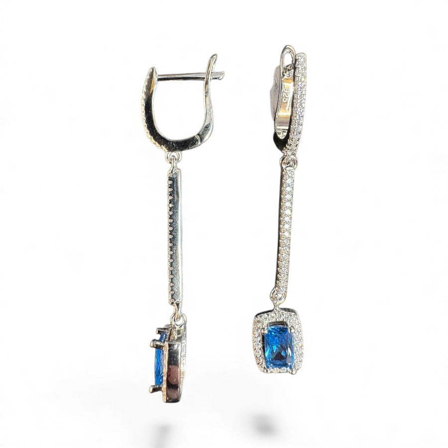 Sterling Silver Earring CZ Stone ECZA812