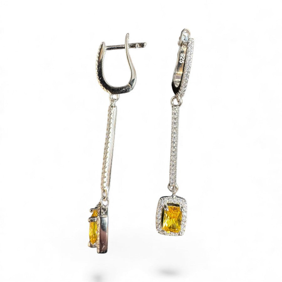 Sterling Silver Earring CZ Stone ECZA812