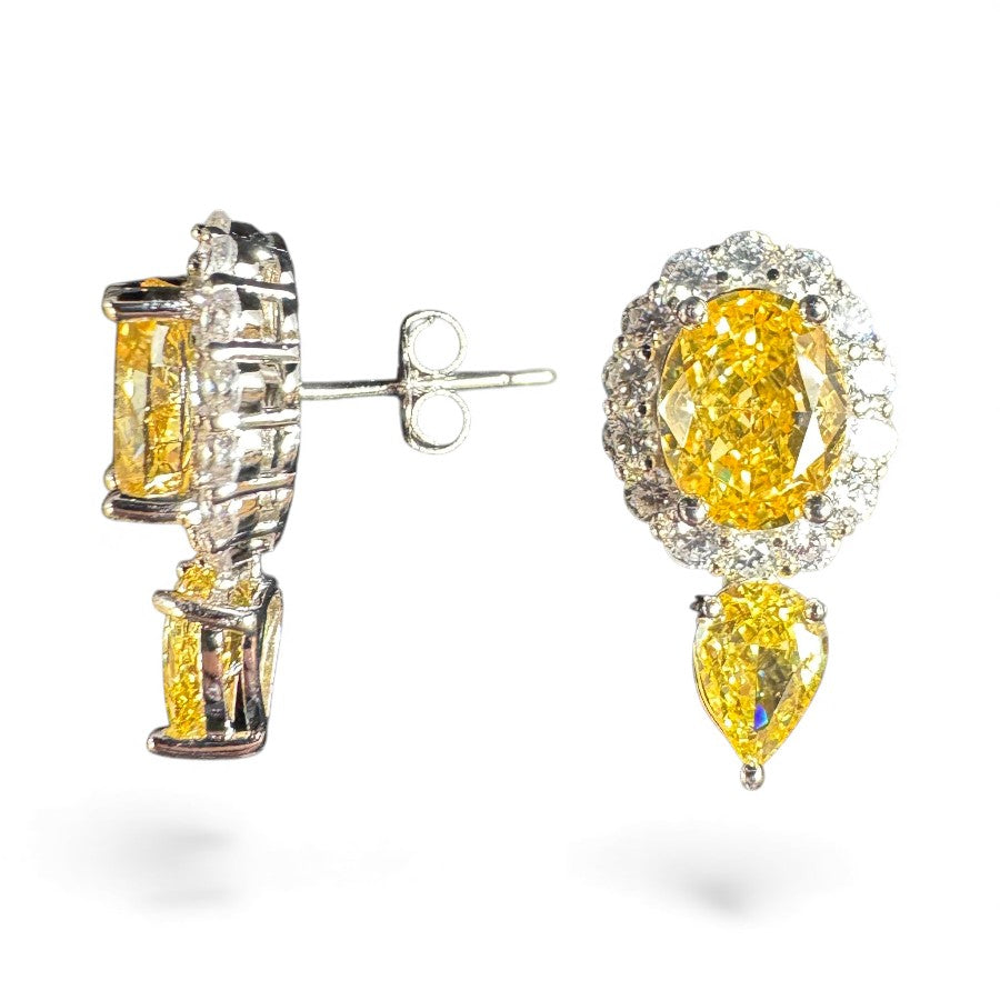 Sterling Silver Earring CZ Stone ECZA817