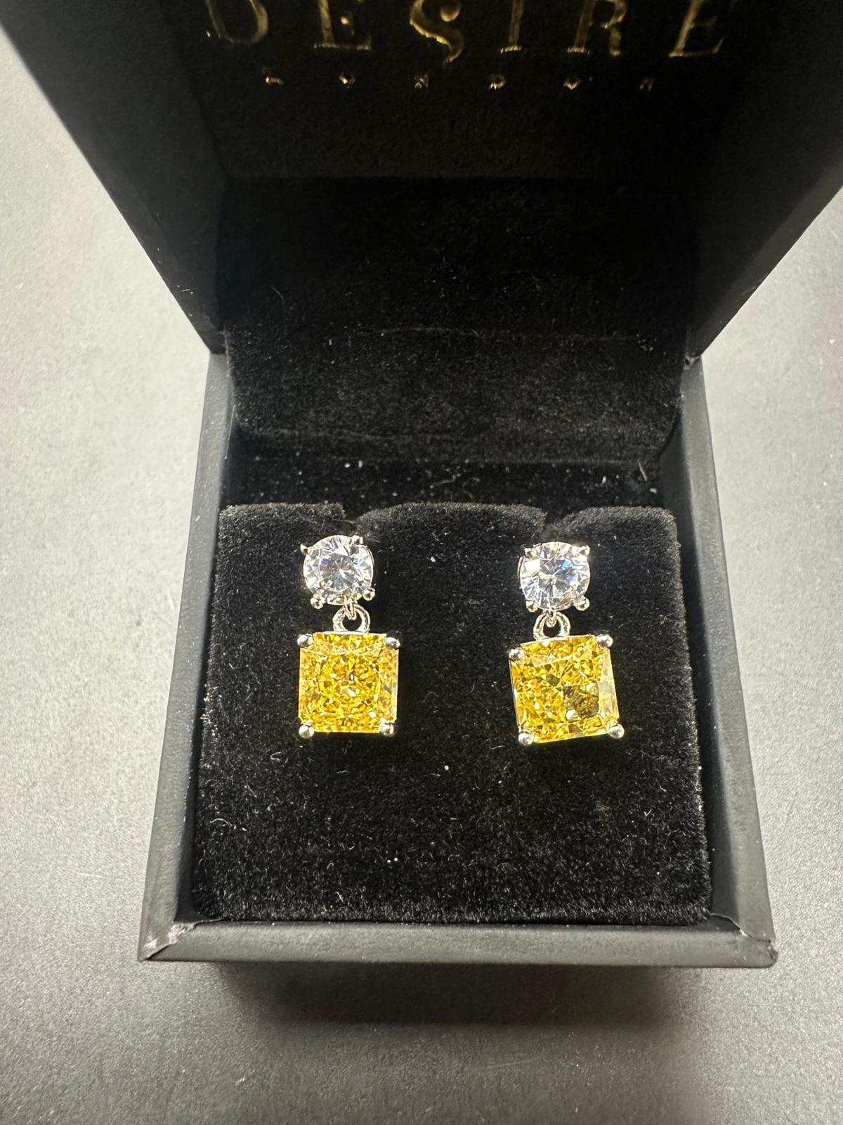 Sterling Silver Earring CZ Stone ECZA820