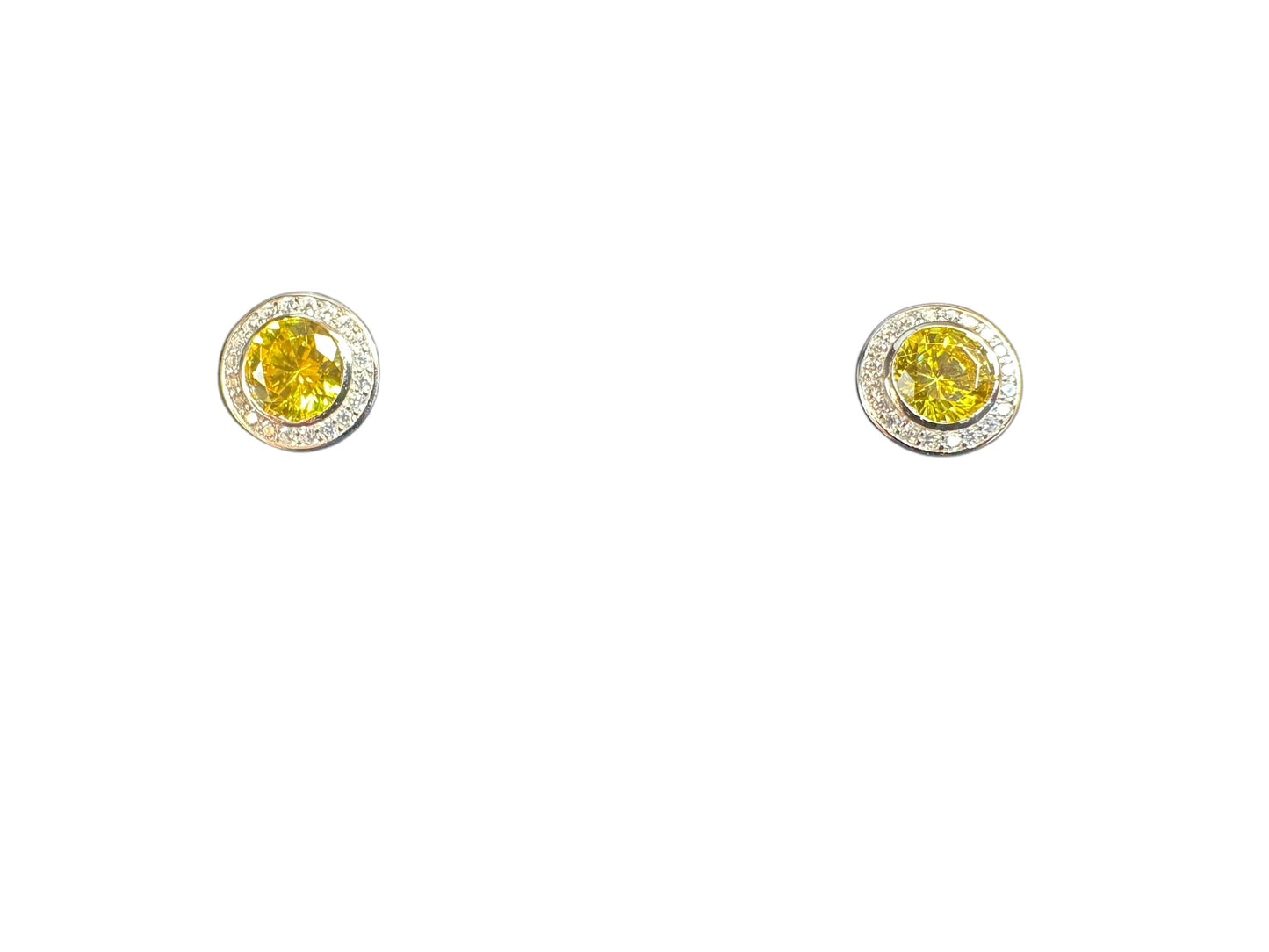 Sterling Silver Stud Earring CZ Stone ECZCL520