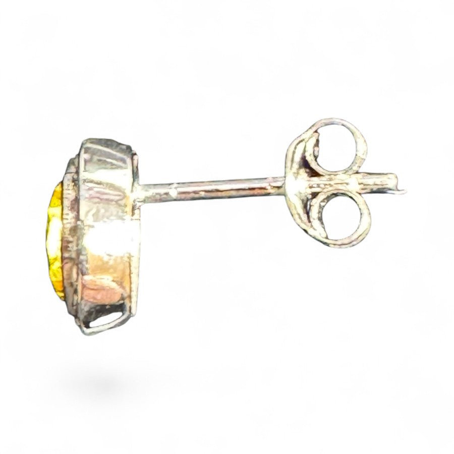 Sterling Silver Stud Earring CZ Stone ECZCL520