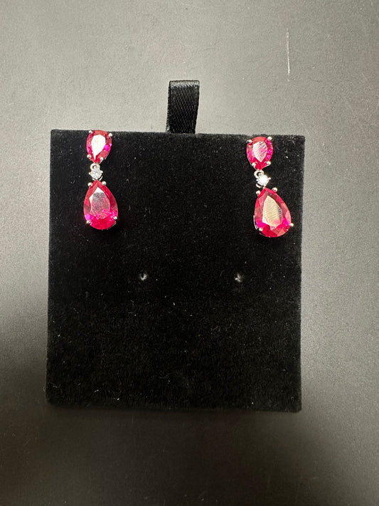 Sterling Silver Stud Earring CZ Stone ECZCL529