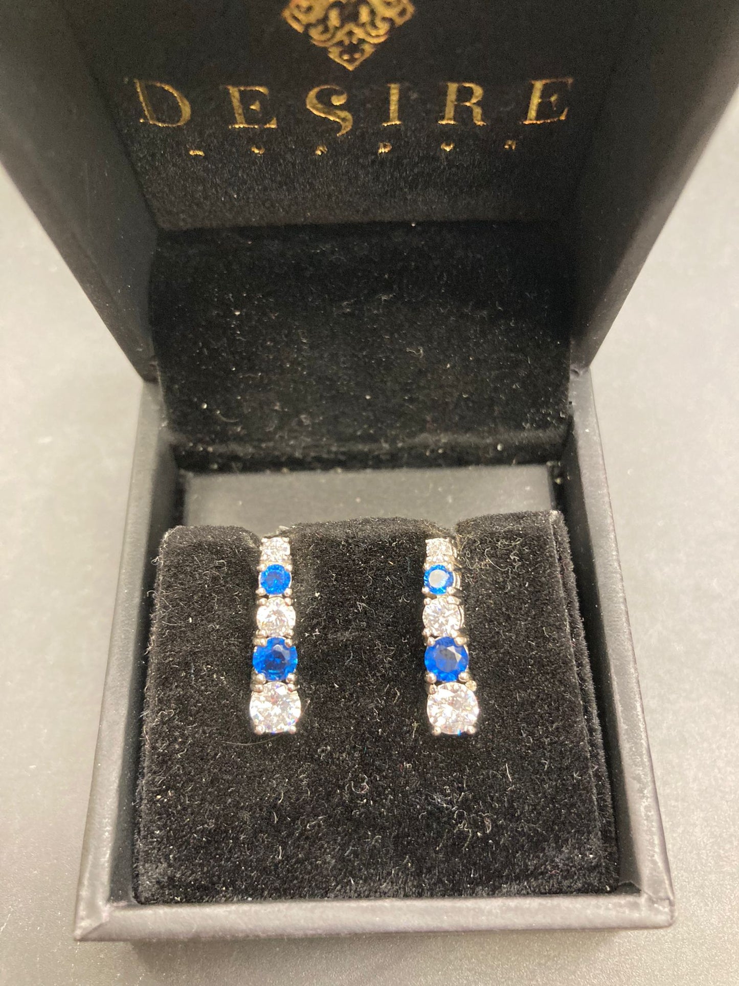 Sterling Silver Drop Earring CZ Stone ECZ652