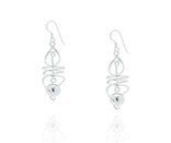 Sterling Silver Drop Earring EA011670083 featuring an 18x39mm design with an 8mm ball, elegant sterling silver drop earrings.