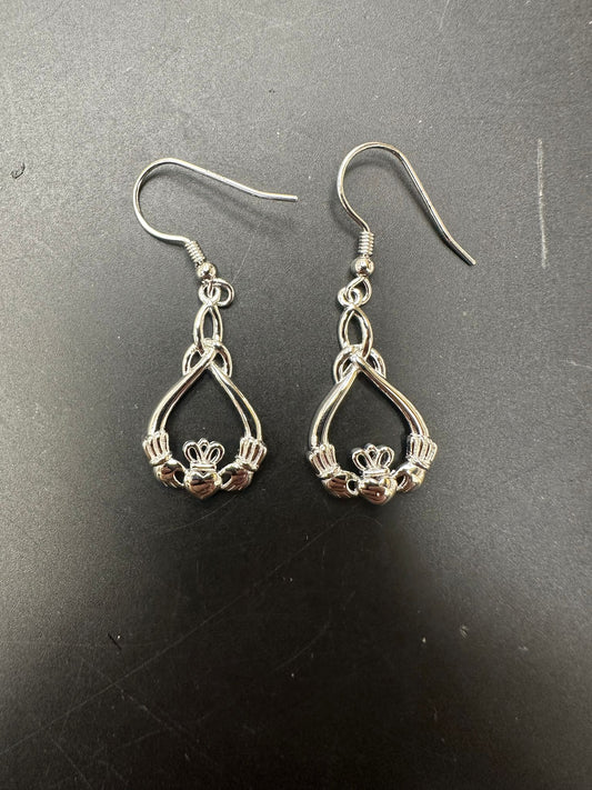 Sterling Silver Drop Earring Plain EP10008