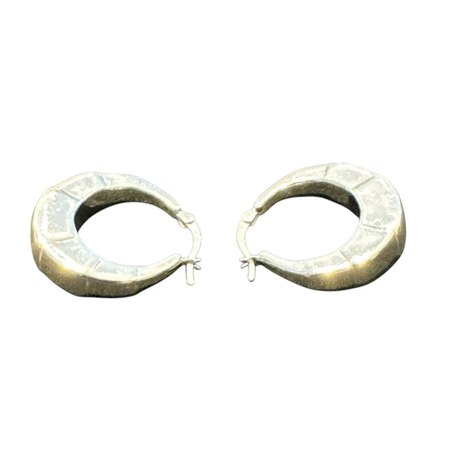 Sterling Silver Round Earring Plain EP100105
