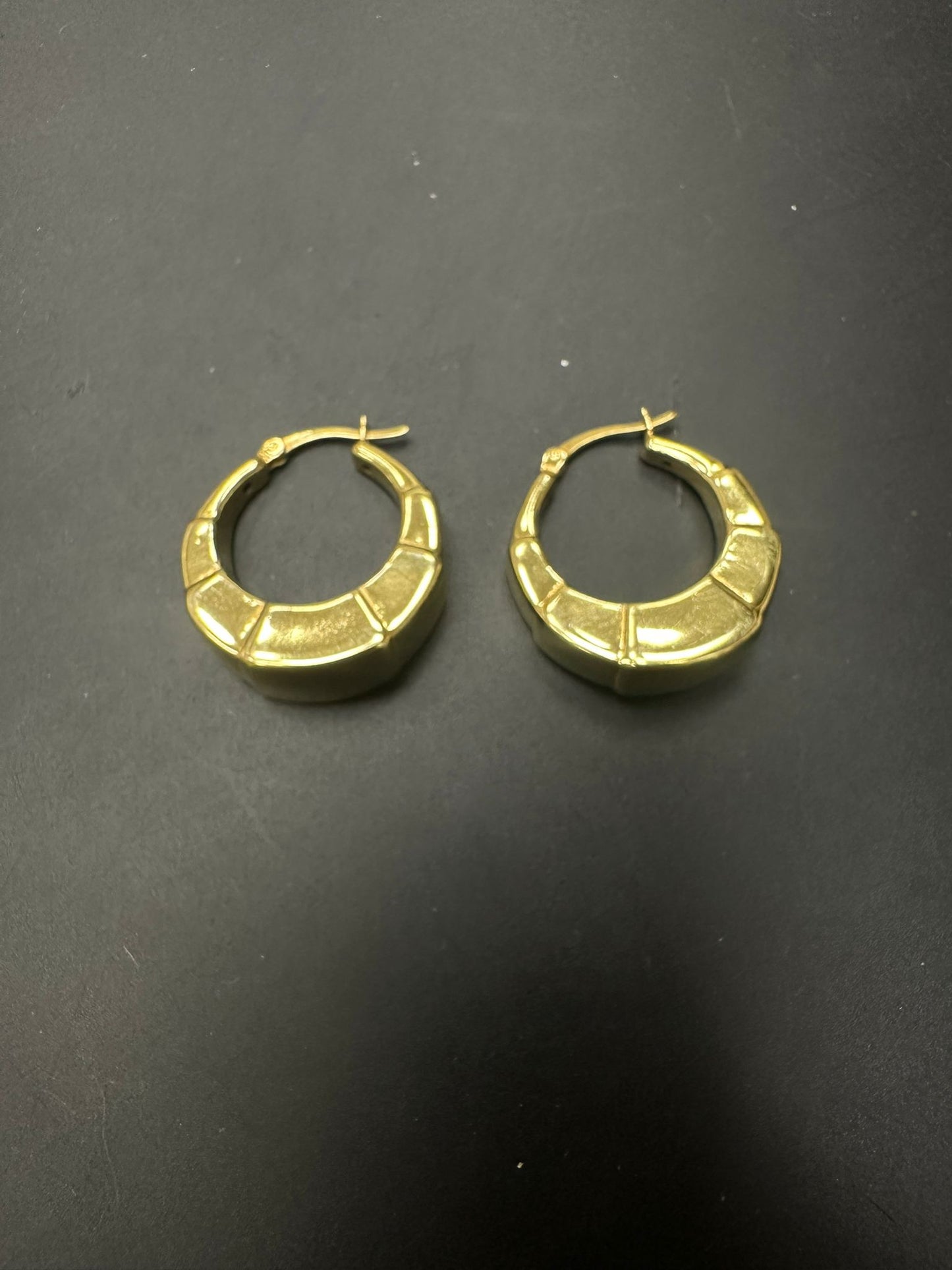 Sterling Silver Round Earring Plain EP100105