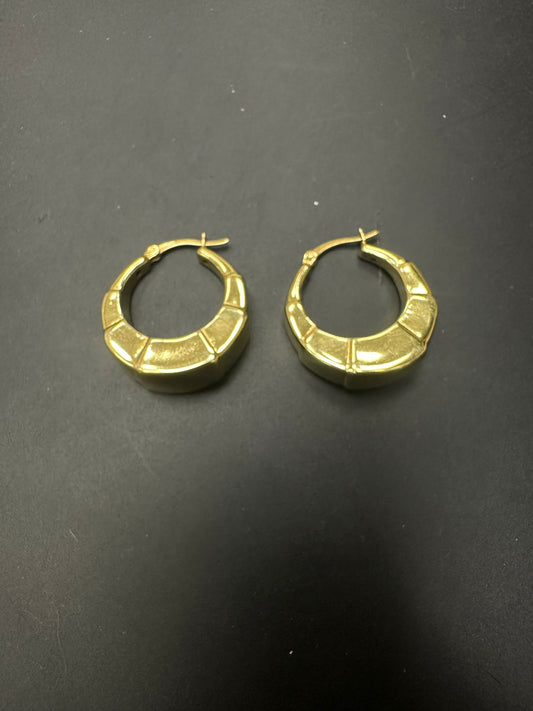 Sterling Silver Round Earring Plain EP100105