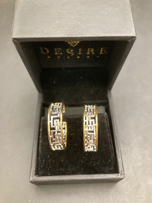 Sterling Silver Greek Key Earrings EP100112