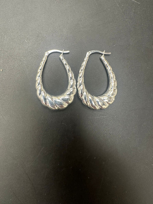 Sterling Silver Plain Earring EP100115