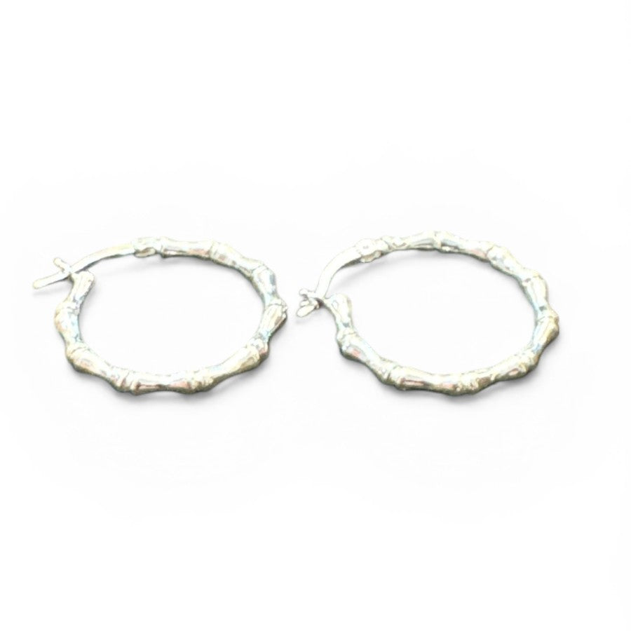 Sterling Silver Round Earring Plain EP100120