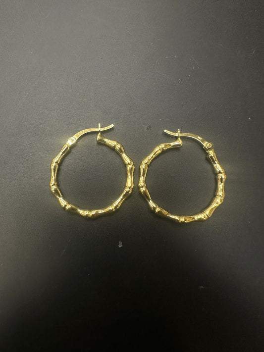 Sterling Silver Round Earring Plain EP100120