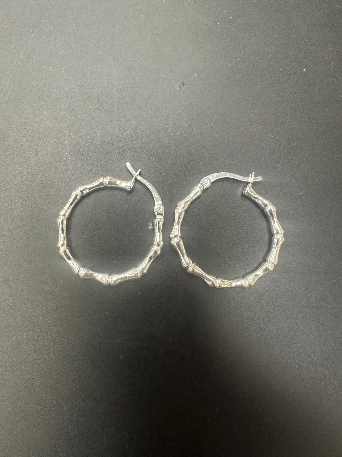 Sterling Silver Round Earring Plain EP100120