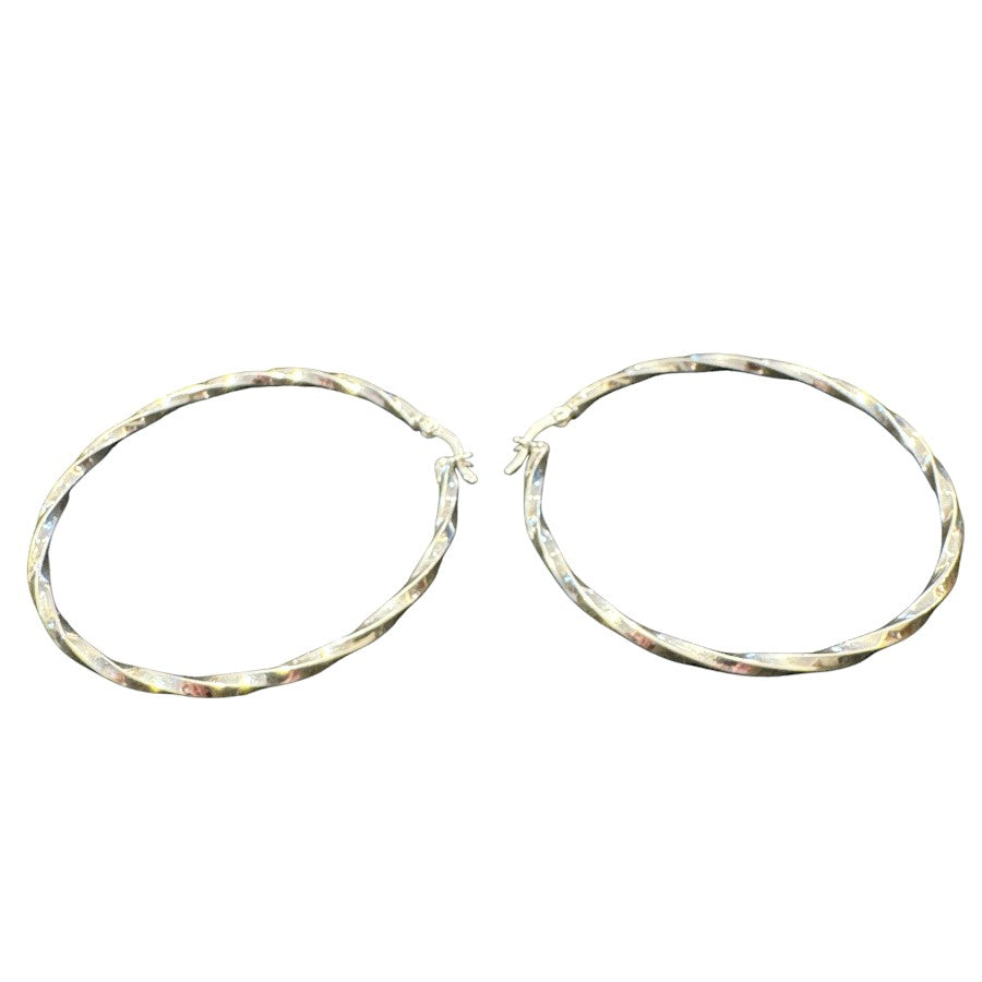 Sterling Silver Round Hoop Earring EP100124