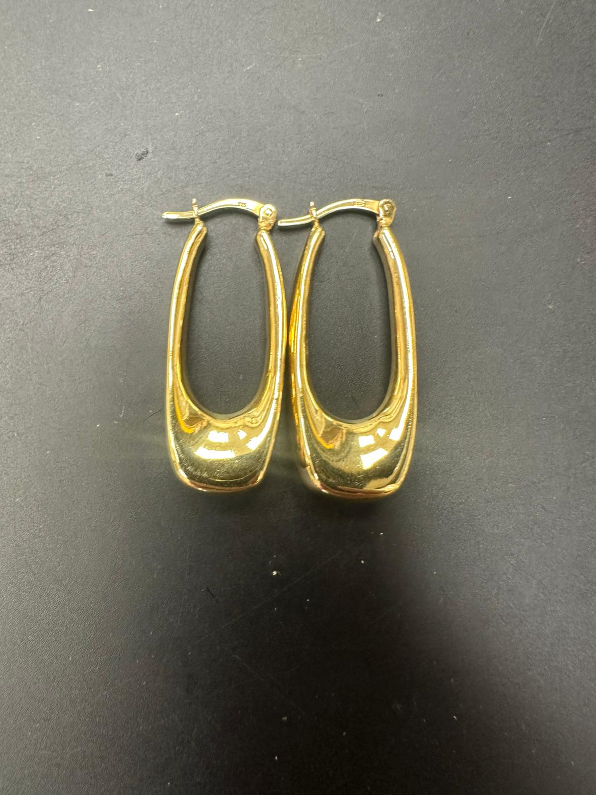 Sterling Silver Plain Earring EP100125