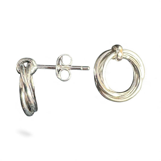 Sterling Silver Round Earring EP10018