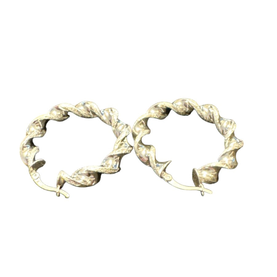 Sterling Silver Round Hoop Earring EP100606