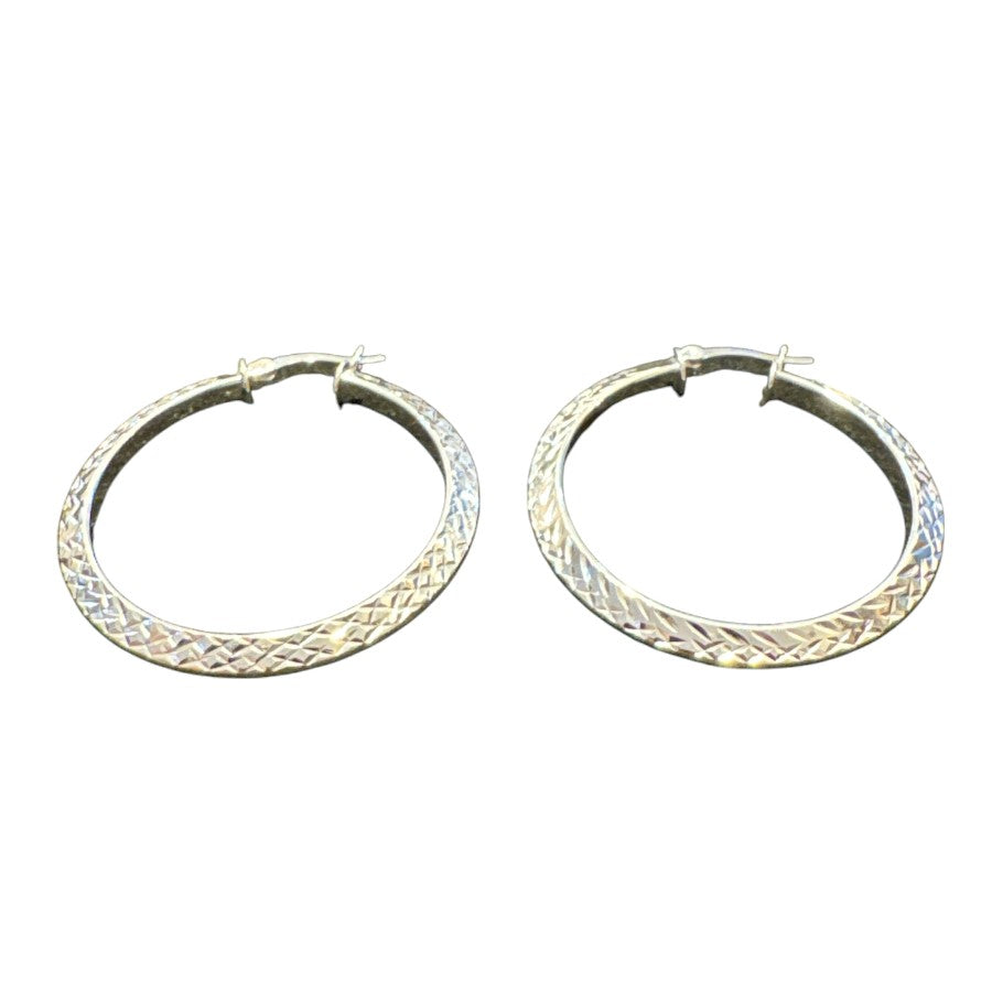 Sterling Silver Round Earring EP100608