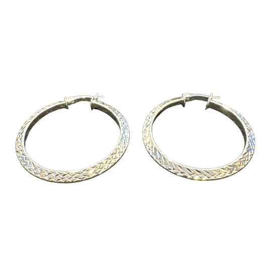 Sterling Silver Round Earring EP100608