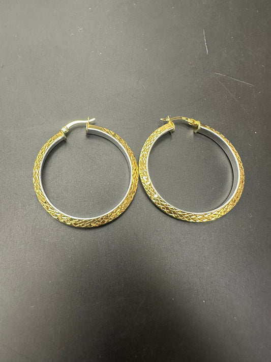 Sterling Silver Round Earring EP100608