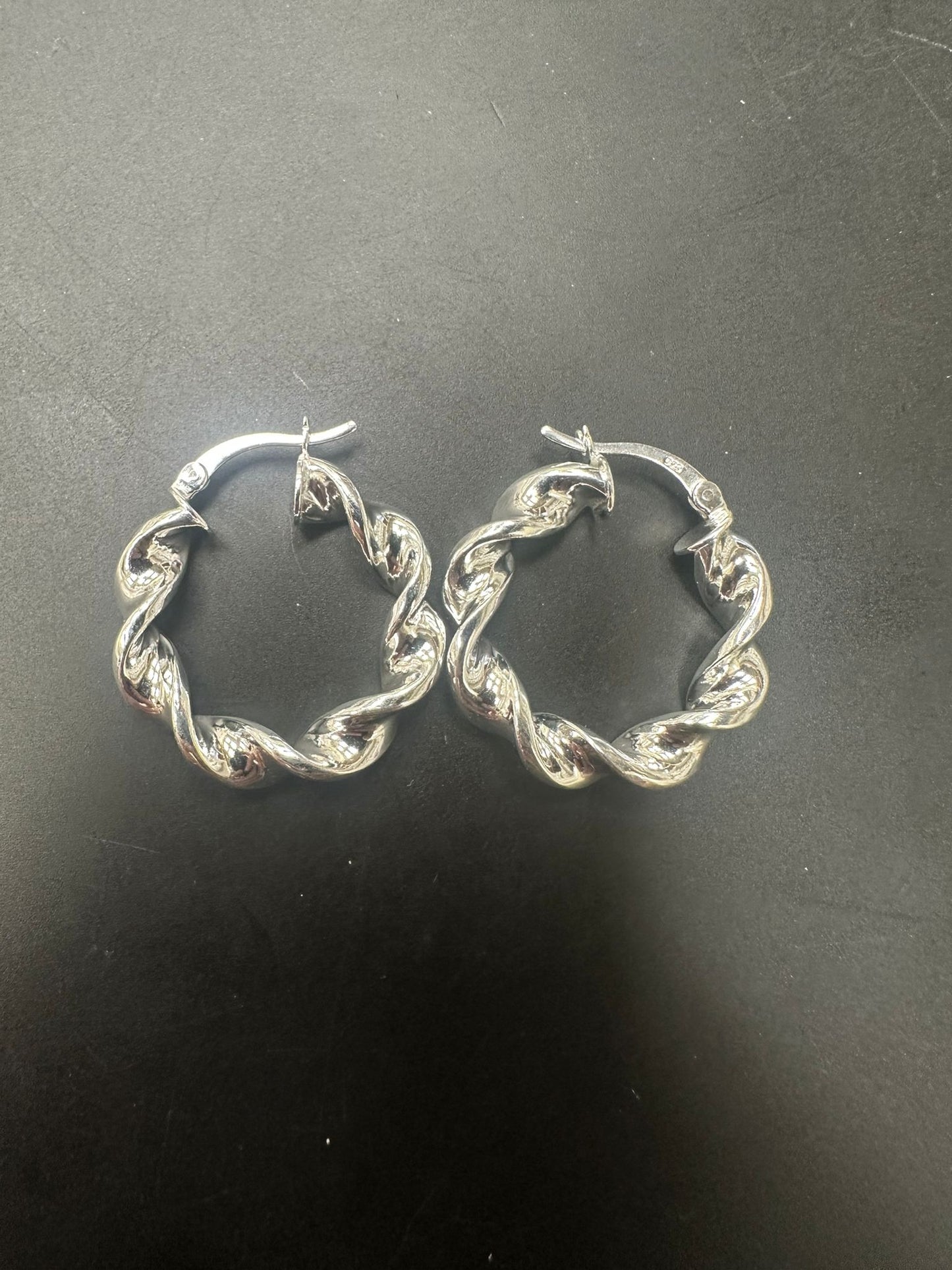 Sterling Silver Round Earring EP100609