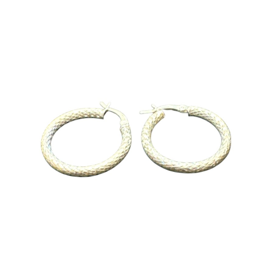 Sterling Silver Round Hoop Earring EP100623
